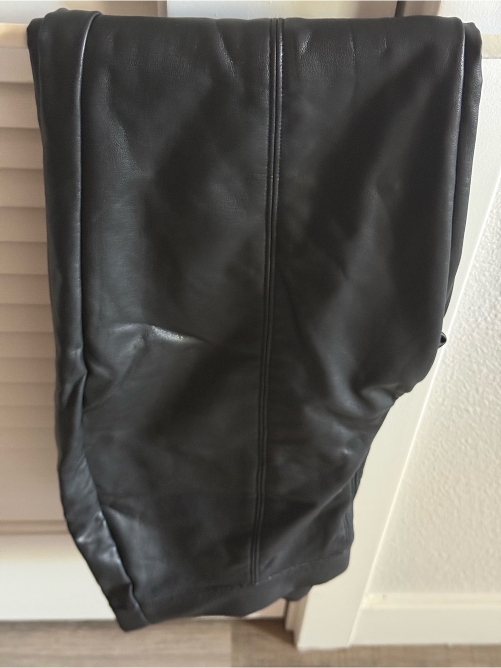Black Faux Leather Leggings